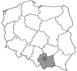 Mapa Polski – oddział Osuszymy.to w Krakowie